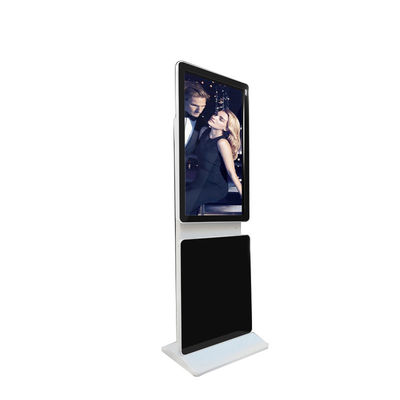 Free standing 43" inch Android WIFI network LCD LED signage AD player display with rotating screen function