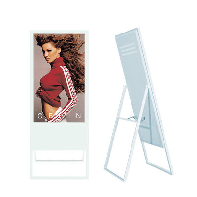 Portable Free Standing 43" inch LED LCD WIFI network Android advertising board signage menu board