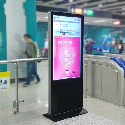 UHD 4K 43" inch Floor stand WIFI Android LED advertising display Kiosk with wireless network remote control function