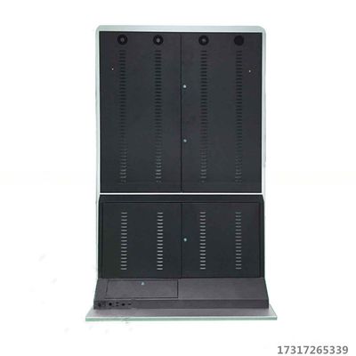 55'' 2 In 1 Dual LCD Touchscreen Digital Display Totem Signage Floor Stand
