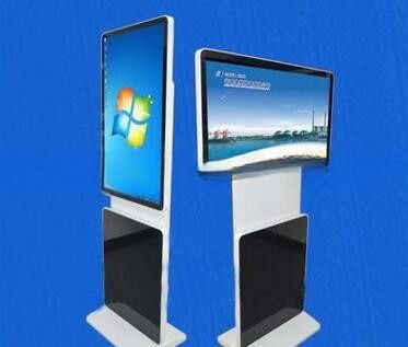 49 Inch 50 Inch Floor Based Rotating LCD Display Screen Signage 350cd