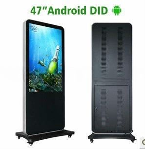 50" 49" inch LED TFT upright standing sunlight readable high brightness LCD signage AD display with Android OS WIFI 4G network