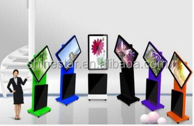 42 Inch Rotating Digital Signage LCD Floor totem Kiosk screen