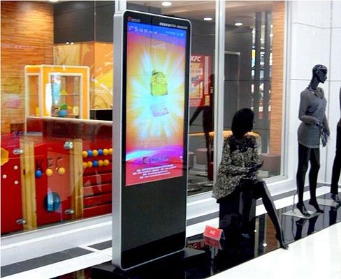 49" inch alone stand android LED monitor wireless WIFI digital ads totem signage poster display