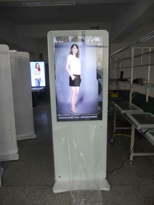 55 inch free standing kiosk 4g wifi network digital advertising lcd screen