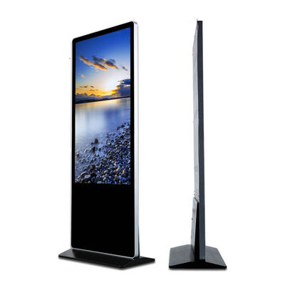 55 inch LCD standing poster kiosk wifi network totem video loop player display
