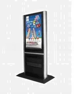 42 inch floor standing vertical LCD multimedia video TV totem signge AD display with WIFI network function