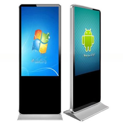 43 inch floor standing vertical LCD touch screen billboard for AD signage kiosk