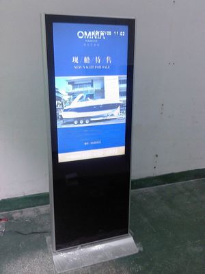 43 inch floor standing LED TV kiosk advertisement signage poster
