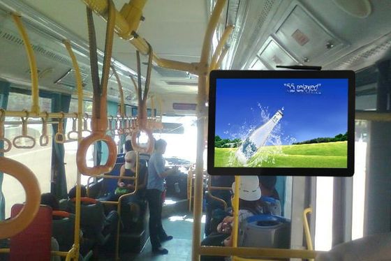 17'' Bus LCD LED Advertising Monitor Video Signage Display With Mounting Bracket 9V-36V