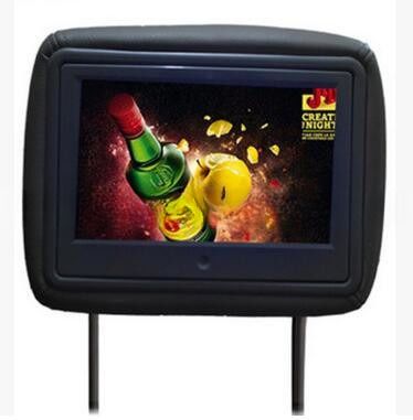 9 Inch Taxi Headrest Advertising Display Screens 4G WIFI GPS APK Software For Cab