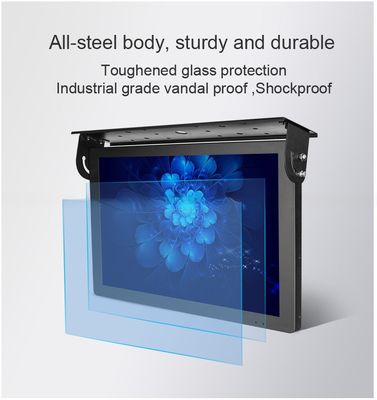 24 Inch LCD Bus Monitor With VGA HDMI AV Input Ports And Mounting Bracket