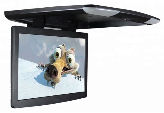 Roof Mounted 18.5'' 19'' Flip Down Coach LCD Multimedia Monitor With SD USB Player HDMI