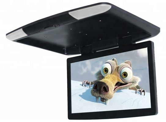 Roof Mounted 18.5'' 19'' Flip Down Coach LCD Multimedia Monitor With SD USB Player HDMI