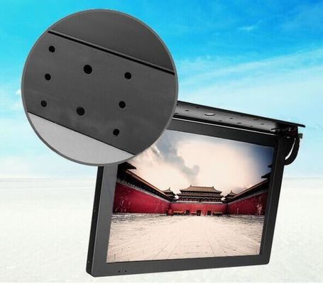 Metal Housing 18.5 Inch Coach Metro Bus Monitor LCD Media Display With Wide Voltage DC 12V 24V