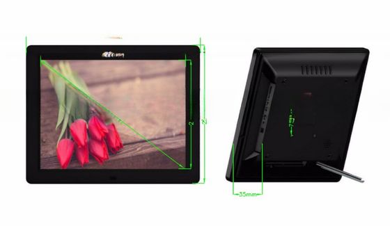 HD 14" 13.3" Inch LCD display / digital advertising boards with automatically loop playing function