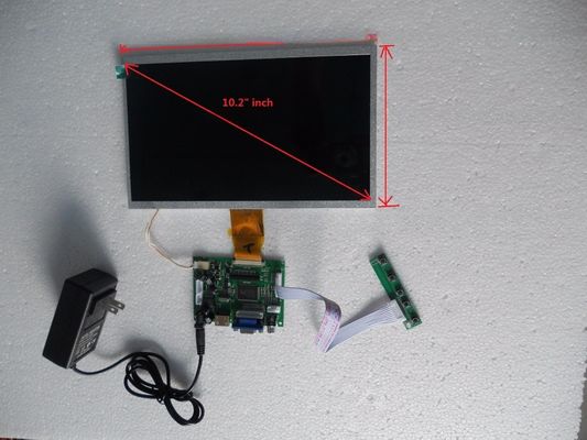 open frame touchscreen 10.1" inch LCD display VGA support HD AV monitor with 4line resistive touch panel