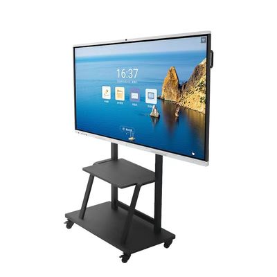 Android OPS 86 Inch Smart Board Touch Screen Whiteboard With Microphone Webcam