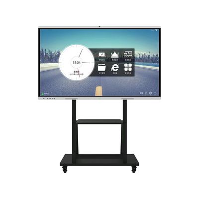 Android OPS 86 Inch Smart Board Touch Screen Whiteboard With Microphone Webcam