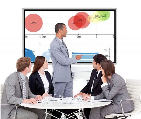65 Inch 350cd/M2 Whiteboard Interactive Panels In Classroom With Camera