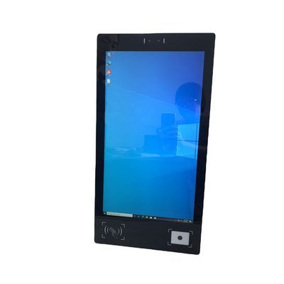 Self Service Terminal 21.5 Inch Industrial Touchscreen Panel PC With Binocular Camera RFID NFC Reader QR Scanner