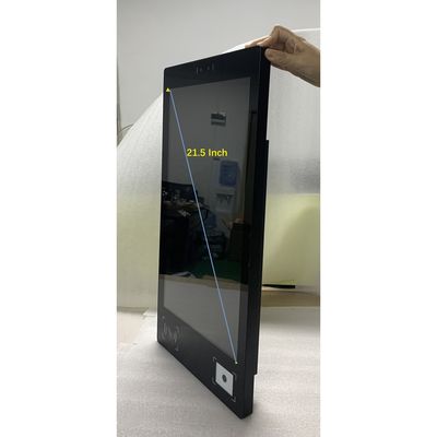 Self Service Terminal 21.5 Inch Industrial Touchscreen Panel PC With Binocular Camera RFID NFC Reader QR Scanner