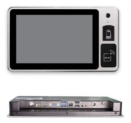 10.1 Inch Embedded Touchscreen Computer Station With Webcam RFID NFC Reader Microphone Fingerprint Reader