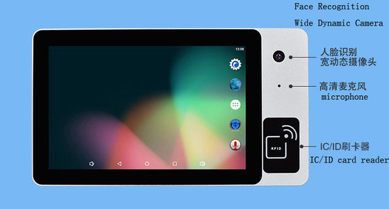 Wall Rugged 10.1 Inch Touchscreen Android Linux Monitor With Camera RFID NFC Reader Microphone