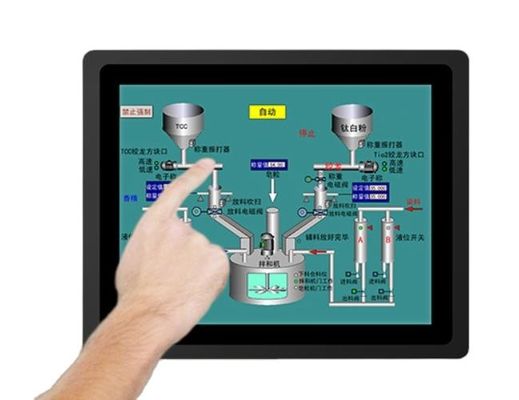3mm Bezel Aluminum Frame 15 Inch Linux Panel PC Android For Industrial Site Control