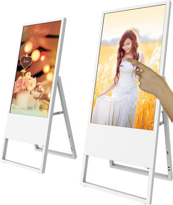 55 Inch Hollow Bottom Floor Standing LCD Digital Menu Boards Display For Restaurants