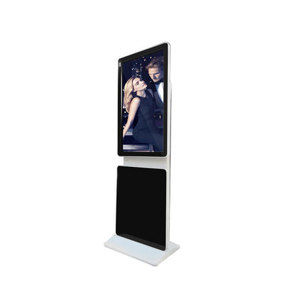 Rotatable 32 Inch Floor Standing LCD Advertising Display With Split Display Function
