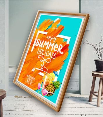 Wooden Frame 21.5 Inch 22 Inch LED LCD Video Photo Display WIFI 4G Network