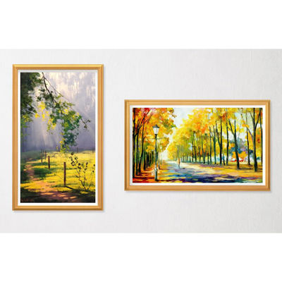 Wooden Frame 21.5 Inch 22 Inch LED LCD Video Photo Display WIFI 4G Network