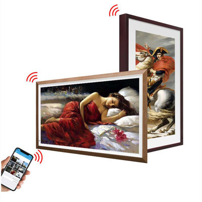 23.8 Inch Wall Mounted Framed Advertising Screen With Split Display Function