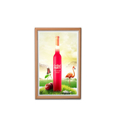 27 Inch LCD LED TFT Wood Frame Wall Mounted Advertising Display