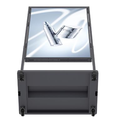 High Brightness 43 Inch Double Side Floor Standing Window LCD Advertising Display