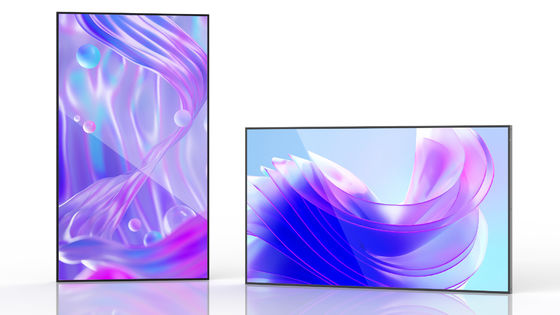 9.5mm Bezel 55 Inch Multiple Installation Methods LCD Advertising Display Facing Window