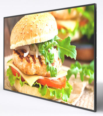 High Brightness 27 Inch Ultra Thin Narrow Bezel Wall Mounted LCD Advertising Display