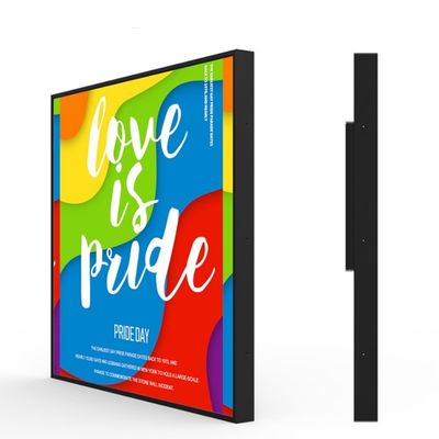 27.8 Inch Wall Mounted Square Advertising Display Durable Aluminum Frame And Wide Viewing Angle