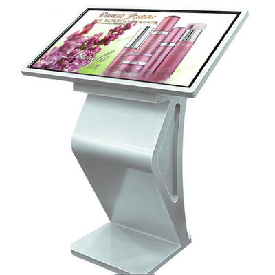 Horizontal 55 Inch Capacitive Touch Screen LCD Self Service Kiosk Full Viewing Angle