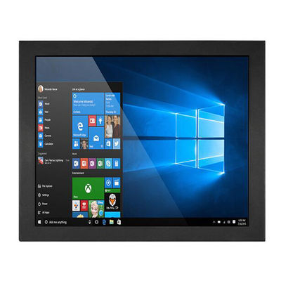 High Brightness 17 Inch Embedded Industrial Capacitive Touch Monitor All In One PC