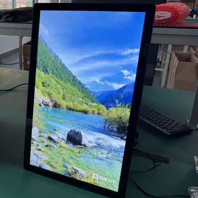 High Brightness Backpack 24 Inch LCD Advertising Display Built-In Rechargeable Li Battery