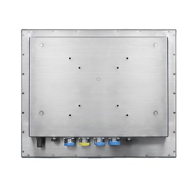 Anti-corrosion Waterproof 15 Inch Stainless Steel PCAP Touch Panel PC Fanless With M12 Connectors IPC For Automation Workstation