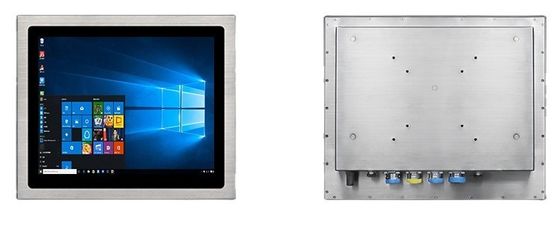 Anti-corrosion Waterproof 15 Inch Stainless Steel PCAP Touch Panel PC Fanless With M12 Connectors IPC For Automation Workstation