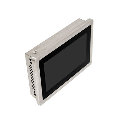 Anti-corrosion 7 Inch Stainless Steel Touch Screen Panel PC Fanless IPC With J1900 J6412 WIth 2RJ45 Lan 2COM 6USB For Automation