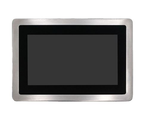 Anti-corrosion 7 Inch Stainless Steel Touch Screen Panel PC Fanless IPC With J1900 J6412 WIth 2RJ45 Lan 2COM 6USB For Automation