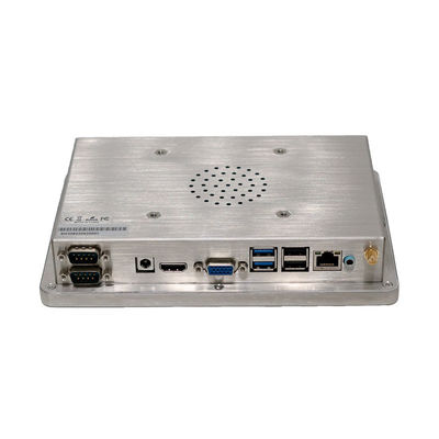 Anti-corrosion 7 Inch Stainless Steel Touch Screen Panel PC Fanless IPC With J1900 J6412 WIth 2RJ45 Lan 2COM 6USB For Automation