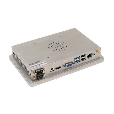 Anti-corrosion 7 Inch Stainless Steel Touch Screen Panel PC Fanless IPC With J1900 J6412 WIth 2RJ45 Lan 2COM 6USB For Automation