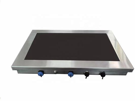 Anti-corrosion 15.6 Inch Stainless Steel Waterproof Industrial Panel PC Touch Screen Fanless J6412 IP65 IP66 IP67 WIth 6COM 6USB