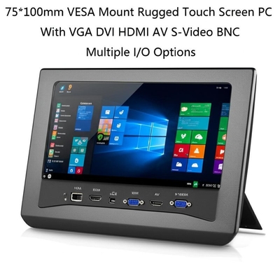 75*100mm VESA Mount Rugged Touch Screen PC With VGA DVI HDMI AV S-Video BNC Multiple I/O Options